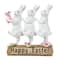Glitzhome® 9.25" Easter Triple Bunny Table Décor